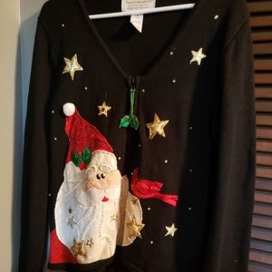 "Ugly Christmas Sweater by Tiara International Christmas Collection in size Med